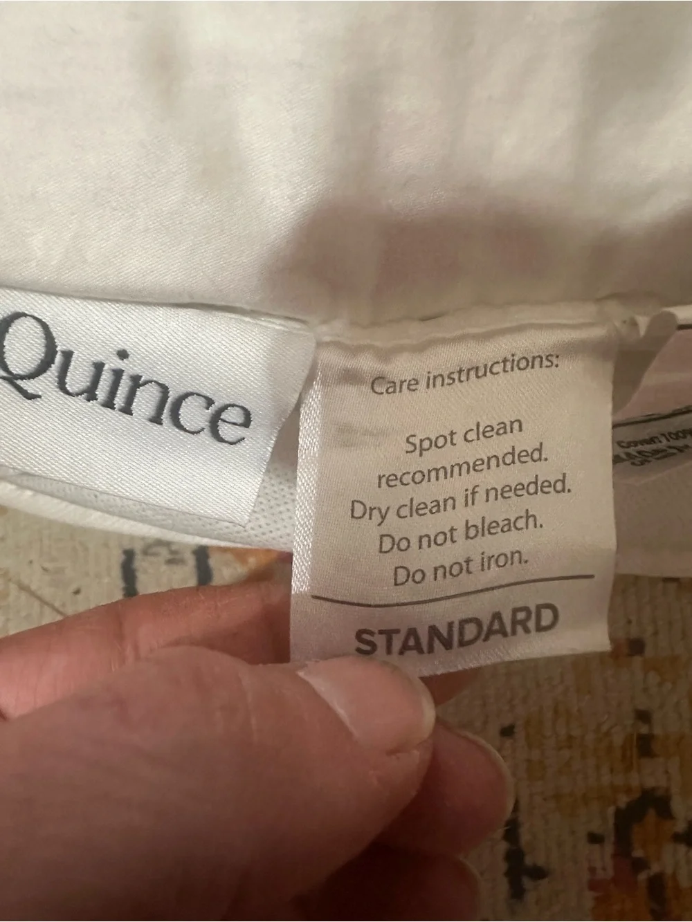 NWOT Quince Premium DUCK Down Pillow SOFT Standard Retail $110